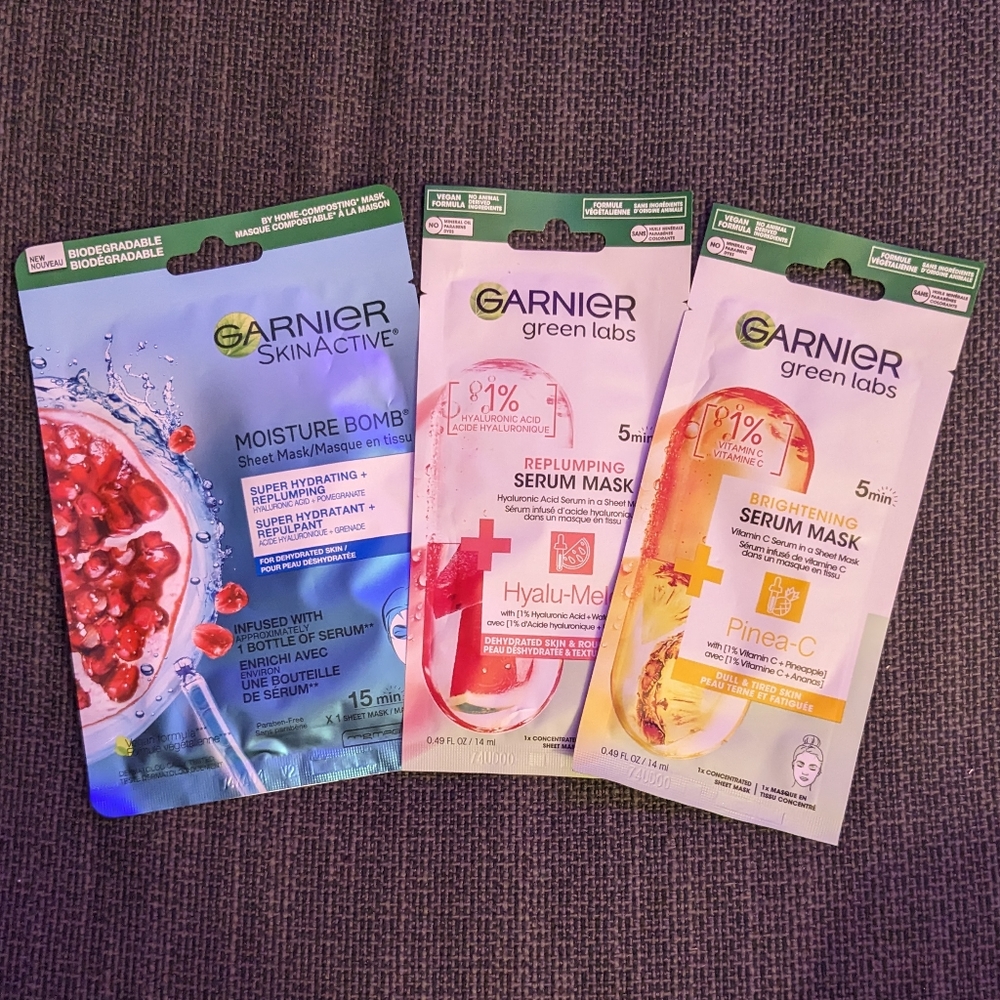 Garnier Sheet Masks